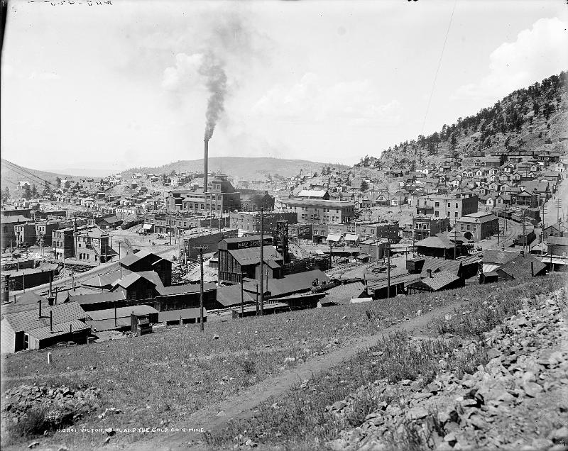 Victor, CO and Gold Coin Mine (ca 1900).jpg - VICTOR, CO AND GOLD COIN MINE (CA 1900)
